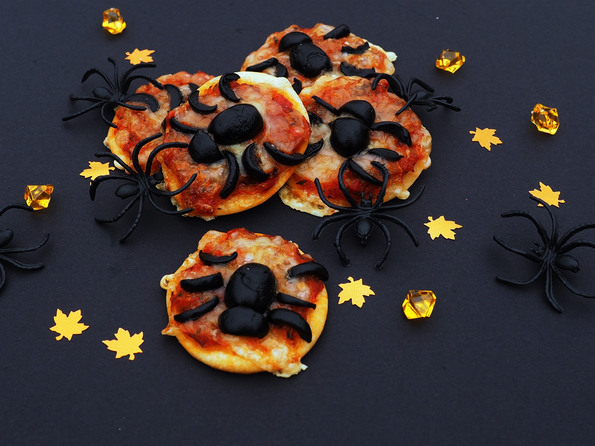 minipizza til Halloween