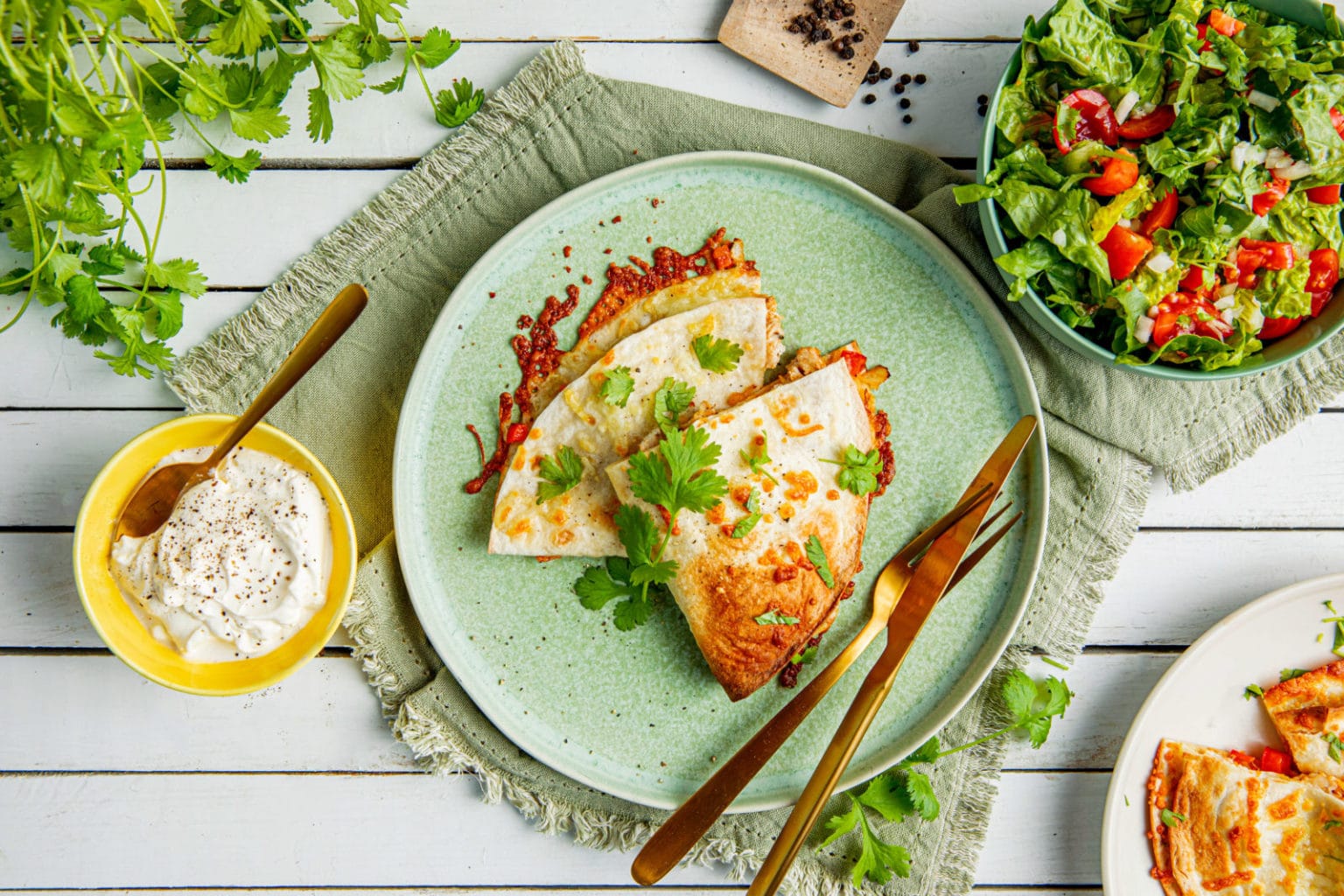 Quesadillas med kylling Melange