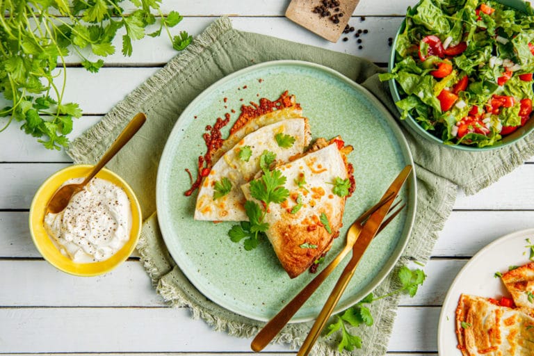 Quesadillas med kylling Melange