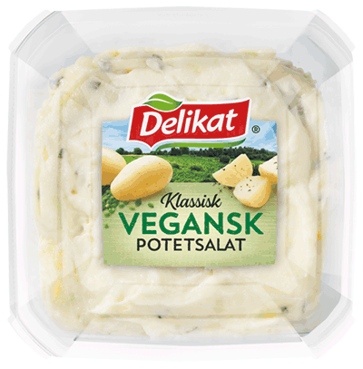 Delikat vegansk potetsalat