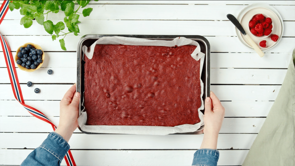ferdig stekt red velvet før pynting