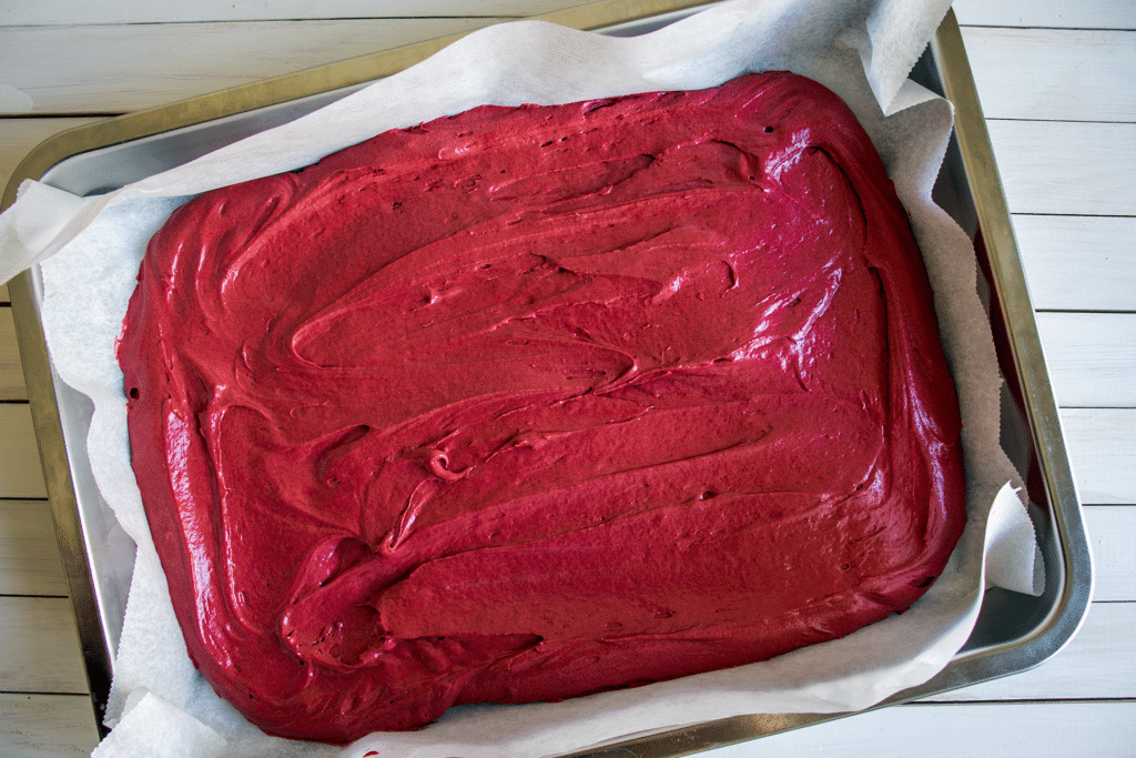 red velvet før steking