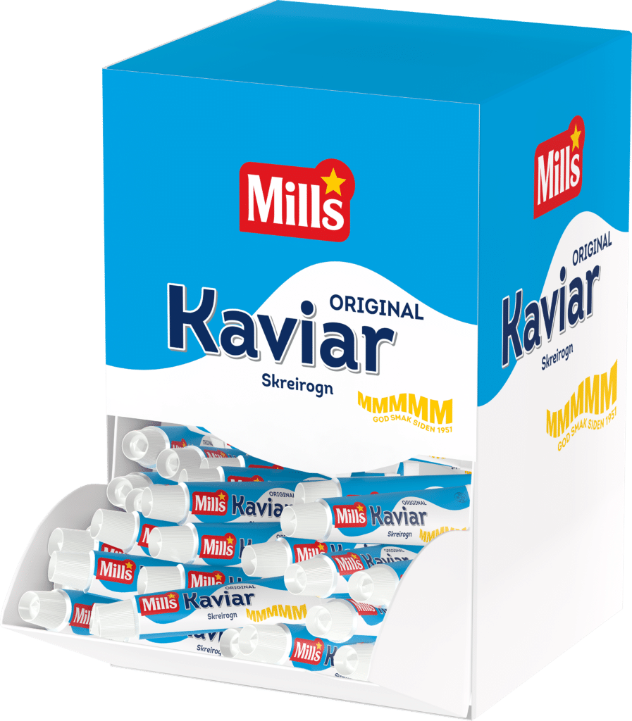 Mills Kaviar Kuverttube 12 G Displayeske Mills Proff Partner