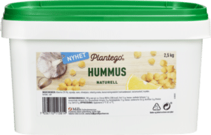 Plantego hummus naturell 2,5 kg pack shot