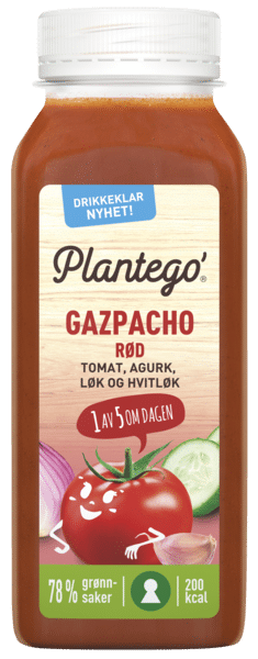 Plantego gazpacho rød - flaske