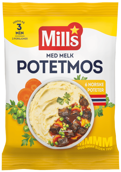 Mills Potetmos med melk -pose