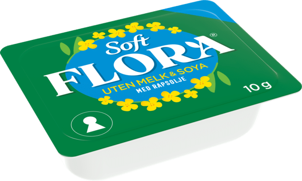 Soft Flora uten melk og soya kuvert pakningsbilde