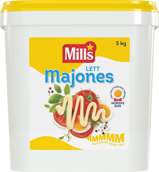 Mills lettmajones i bøtte 5 kg