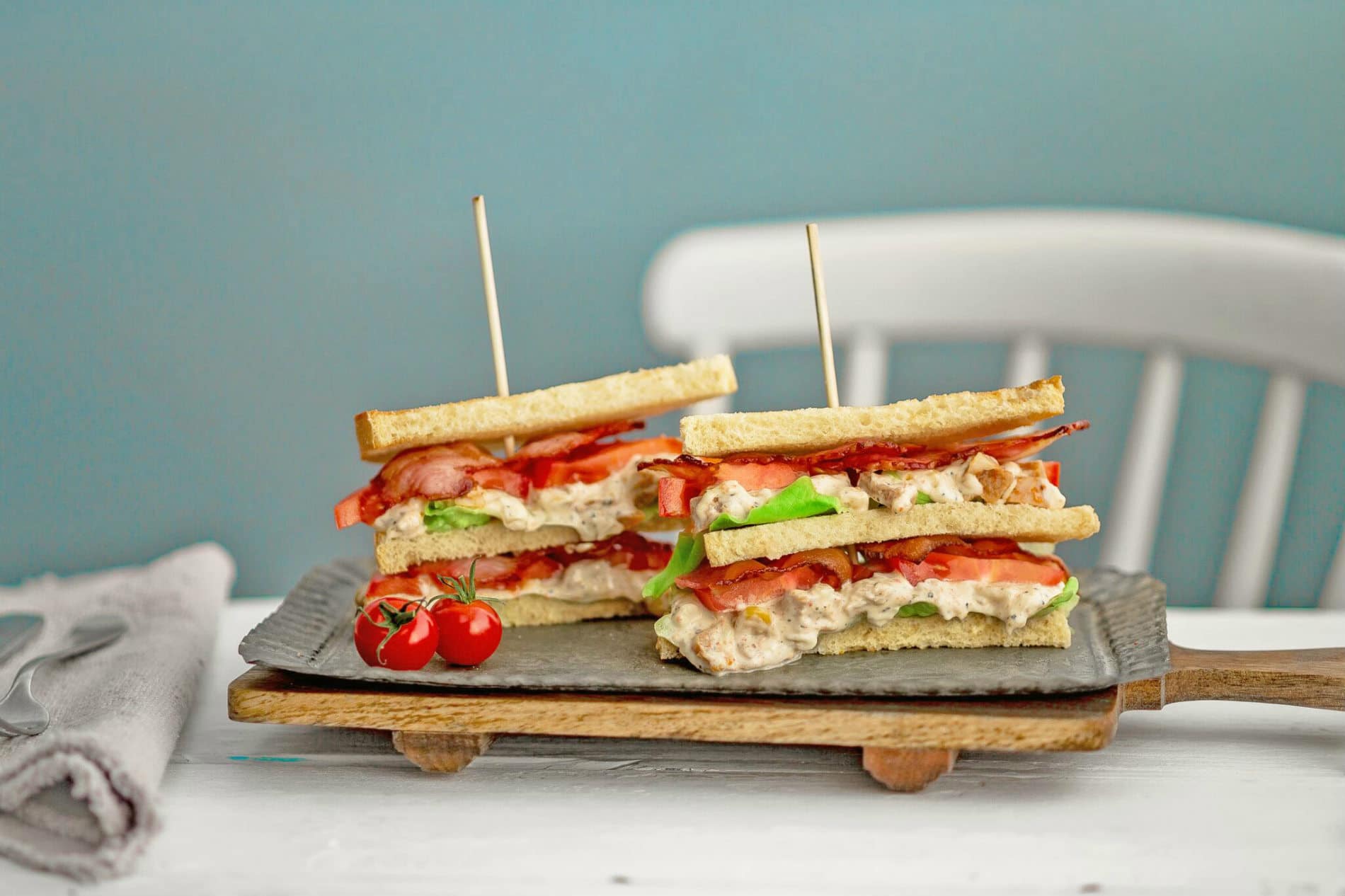 club sandwich. foto.